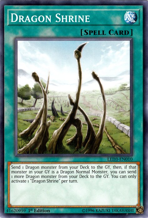 Dragon Shrine [LED3 - EN010] Common - Dark Crystal Cards