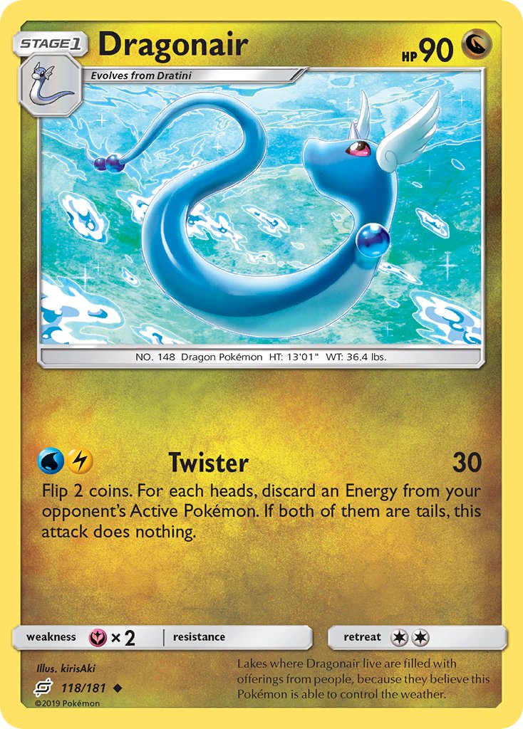 Dragonair (118/181) [Sun & Moon: Team Up] - Dark Crystal Cards