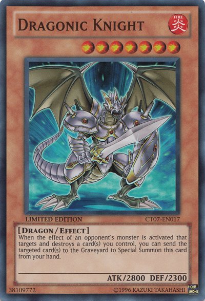 Dragonic Knight [CT07 - EN017] Super Rare - Dark Crystal Cards