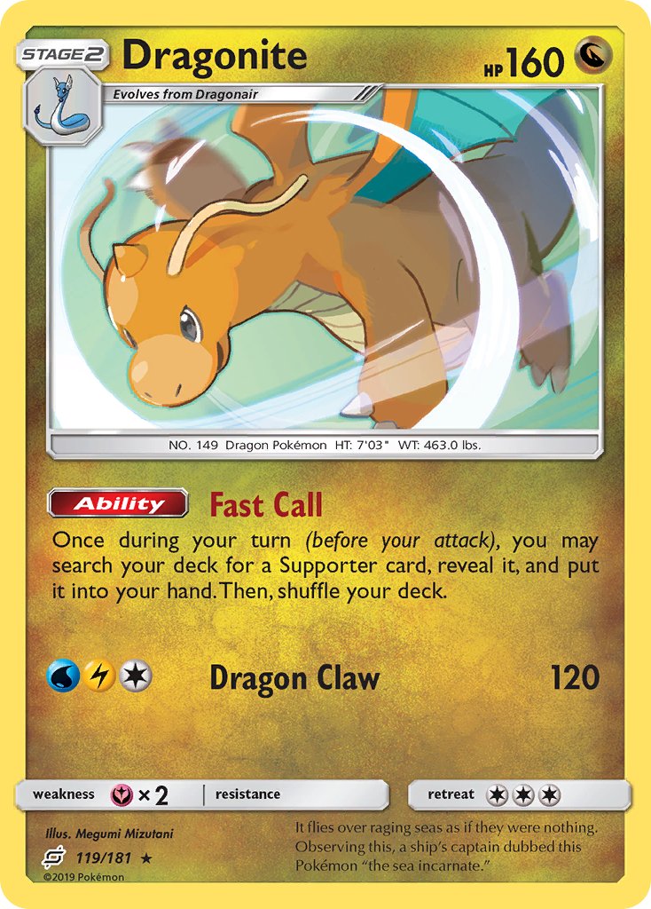 Dragonite (119/181) [Sun & Moon: Team Up] - Dark Crystal Cards