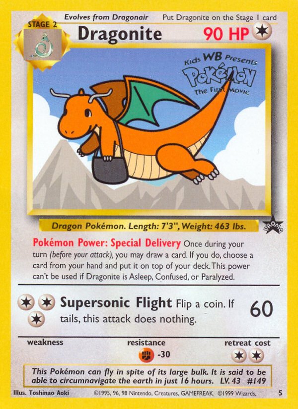 Dragonite (5) [Wizards of the Coast: Black Star Promos] - Dark Crystal Cards