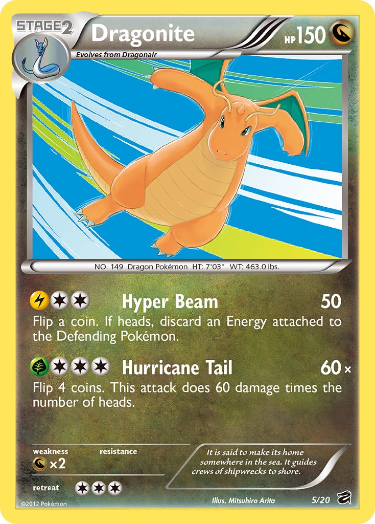 Dragonite (5/20) [Black & White: Dragon Vault] - Dark Crystal Cards