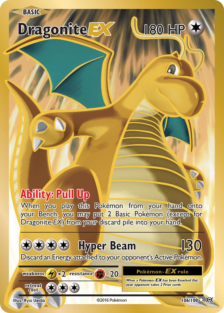 Dragonite EX (106/108) [XY: Evolutions] - Dark Crystal Cards