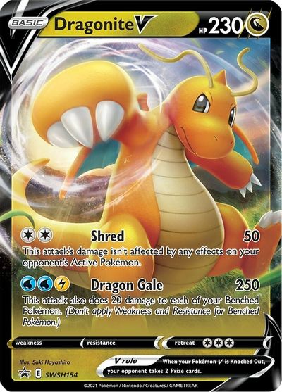 Dragonite V (SWSH154) [Sword & Shield: Black Star Promos] - Dark Crystal Cards