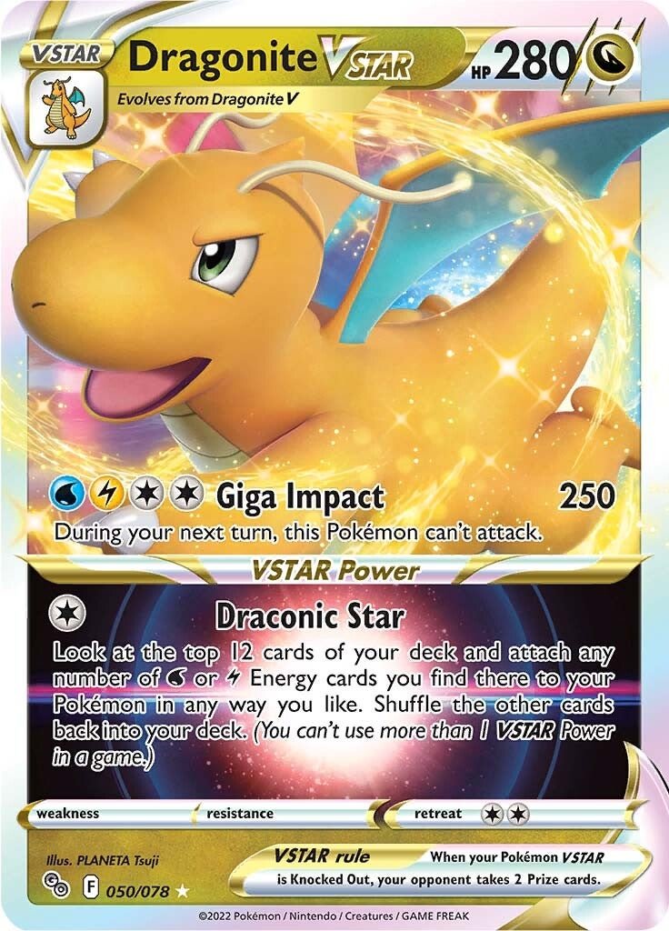 Dragonite VSTAR (050/078) [Pokémon GO] - Dark Crystal Cards