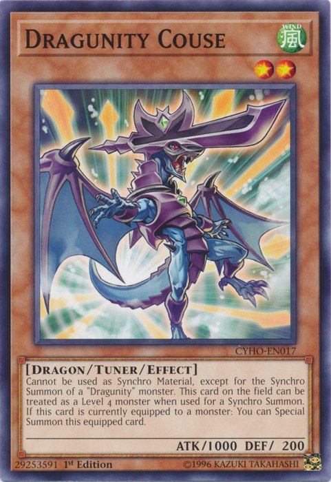 Dragunity Couse [CYHO - EN017] Common - Dark Crystal Cards