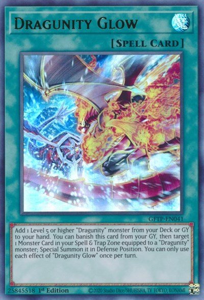 Dragunity Glow [GFTP - EN041] Ultra rare - Dark Crystal Cards