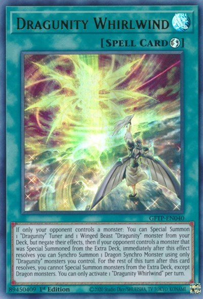 Dragunity Whirlwind [GFTP - EN040] Ultra rare - Dark Crystal Cards