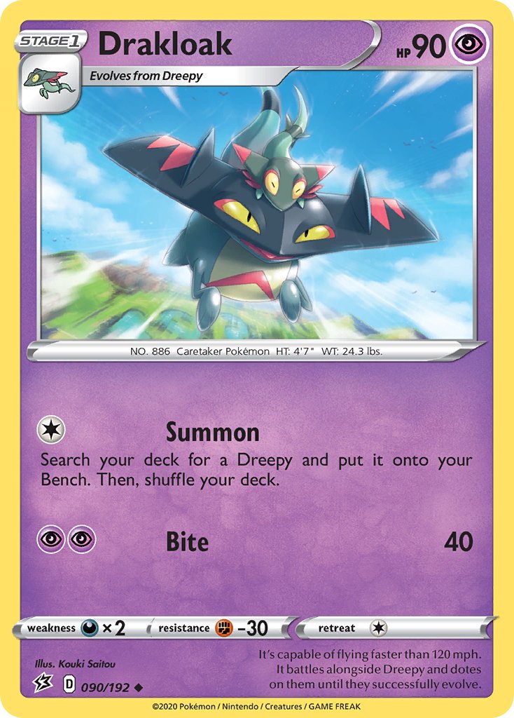 Drakloak (090/192) [Sword & Shield: Rebel Clash] - Dark Crystal Cards