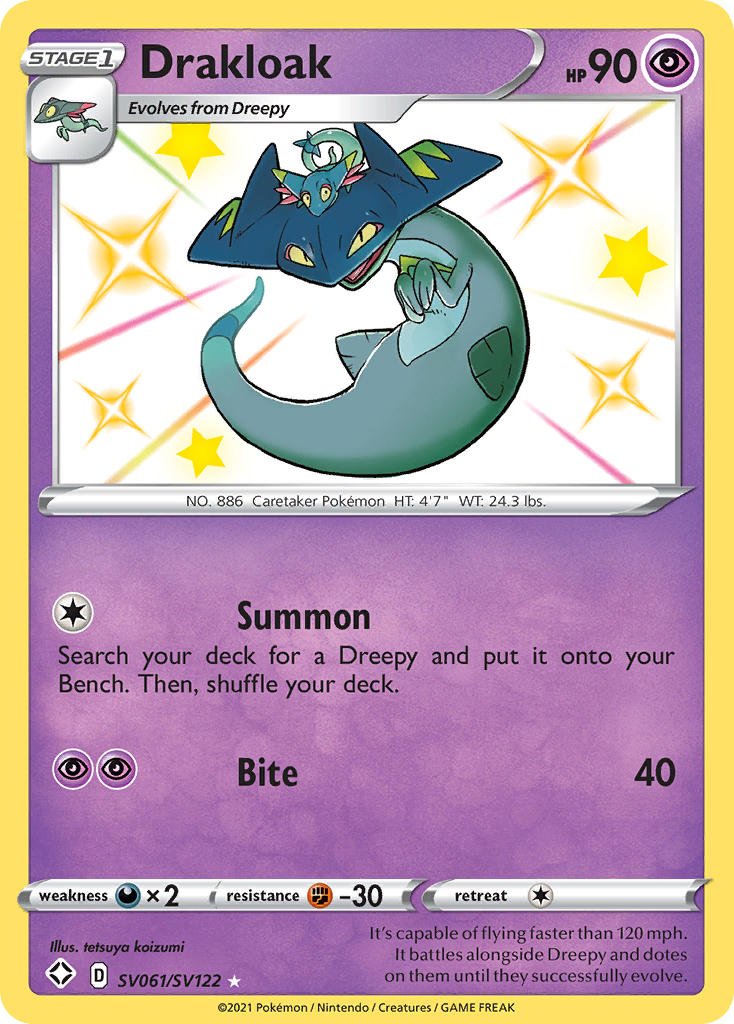 Drakloak (SV061/SV122) [Sword & Shield: Shining Fates] - Dark Crystal Cards