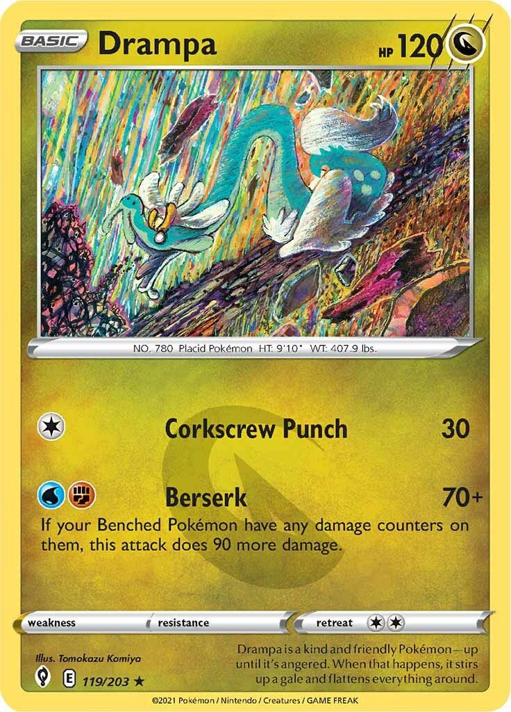Drampa (119/203) [Sword & Shield: Evolving Skies] - Dark Crystal Cards