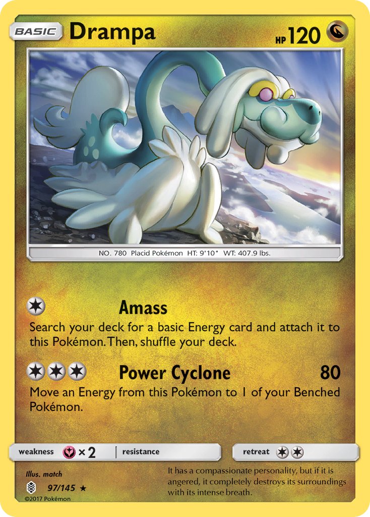 Drampa (97/145) [Sun & Moon: Guardians Rising] - Dark Crystal Cards
