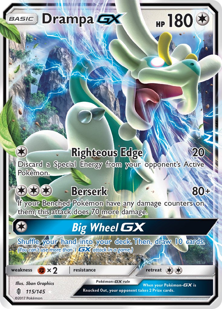 Drampa GX (115/145) [Sun & Moon: Guardians Rising] - Dark Crystal Cards