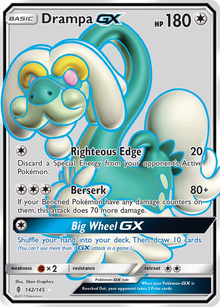 Drampa GX (142/145) [Sun & Moon: Guardians Rising] - Dark Crystal Cards
