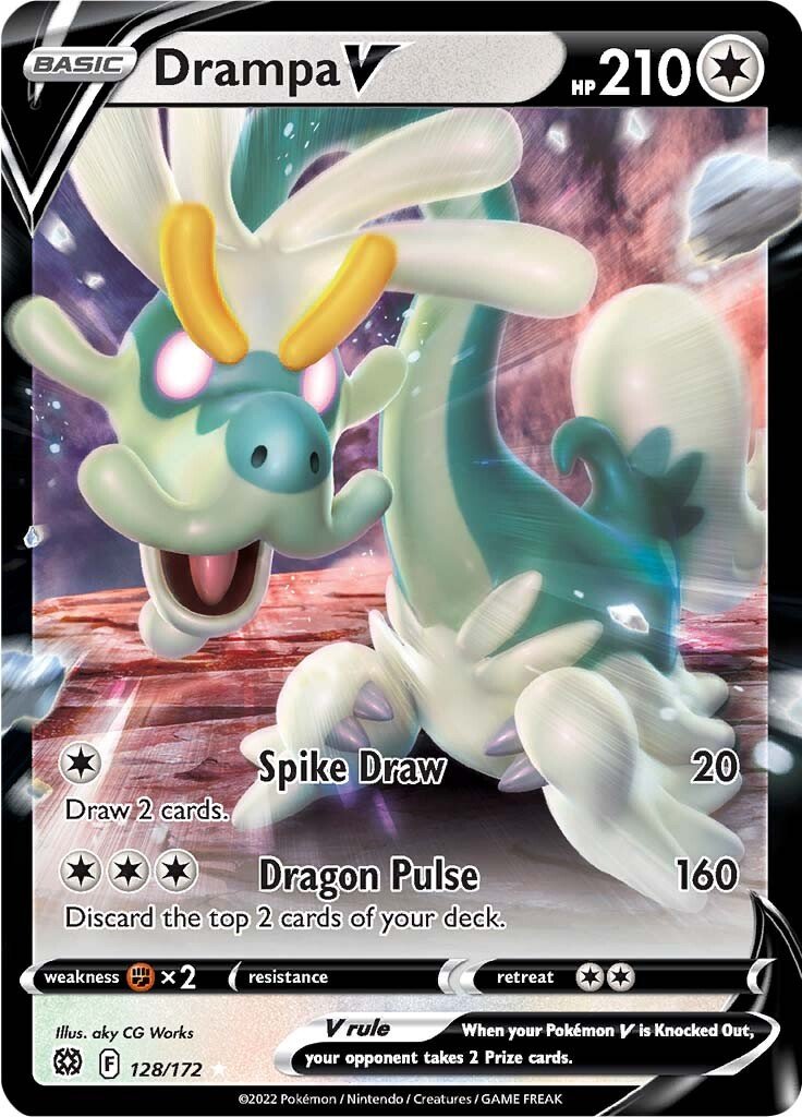 Drampa V (128/172) [Sword & Shield: Brilliant Stars] - Dark Crystal Cards
