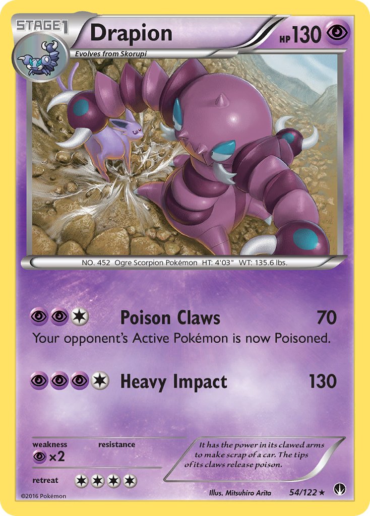 Drapion (54/122) [XY: BREAKpoint] - Dark Crystal Cards
