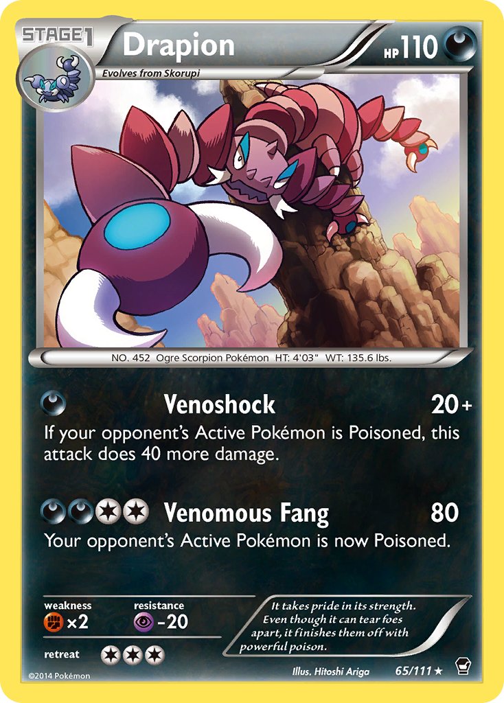 Drapion (65/111) [XY: Furious Fists] - Dark Crystal Cards