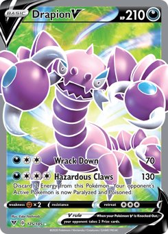 Drapion V (175/185) [Sword & Shield: Vivid Voltage] - Dark Crystal Cards