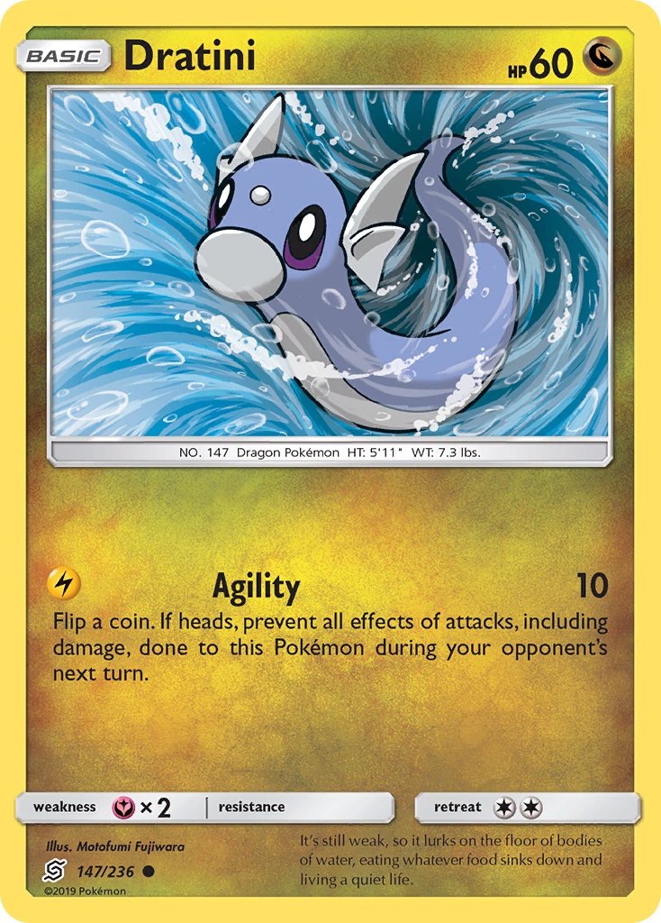 Dratini (147/236) [Sun & Moon: Unified Minds] - Dark Crystal Cards
