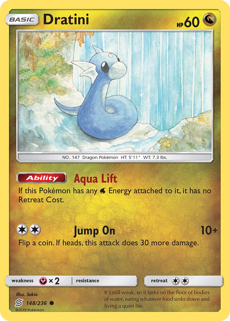 Dratini (148/236) [Sun & Moon: Unified Minds] - Dark Crystal Cards