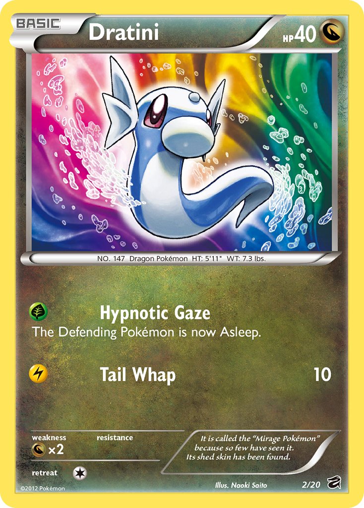 Dratini (2/20) [Black & White: Dragon Vault] - Dark Crystal Cards