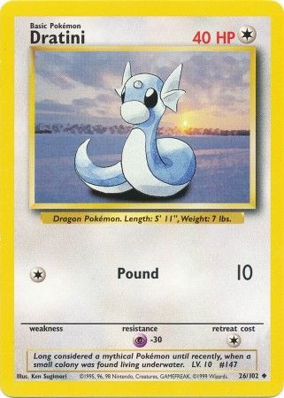 Dratini (26/102) [Base Set Unlimited] - Dark Crystal Cards