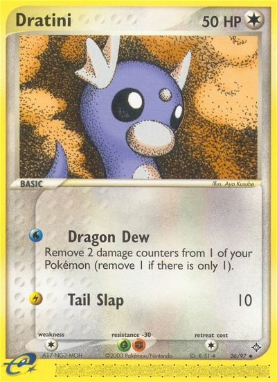 Dratini (26/97) [EX: Dragon] - Dark Crystal Cards