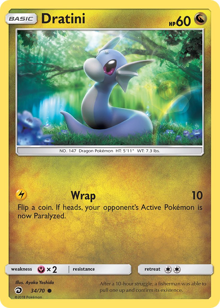 Dratini (34/70) [Sun & Moon: Dragon Majesty] - Dark Crystal Cards