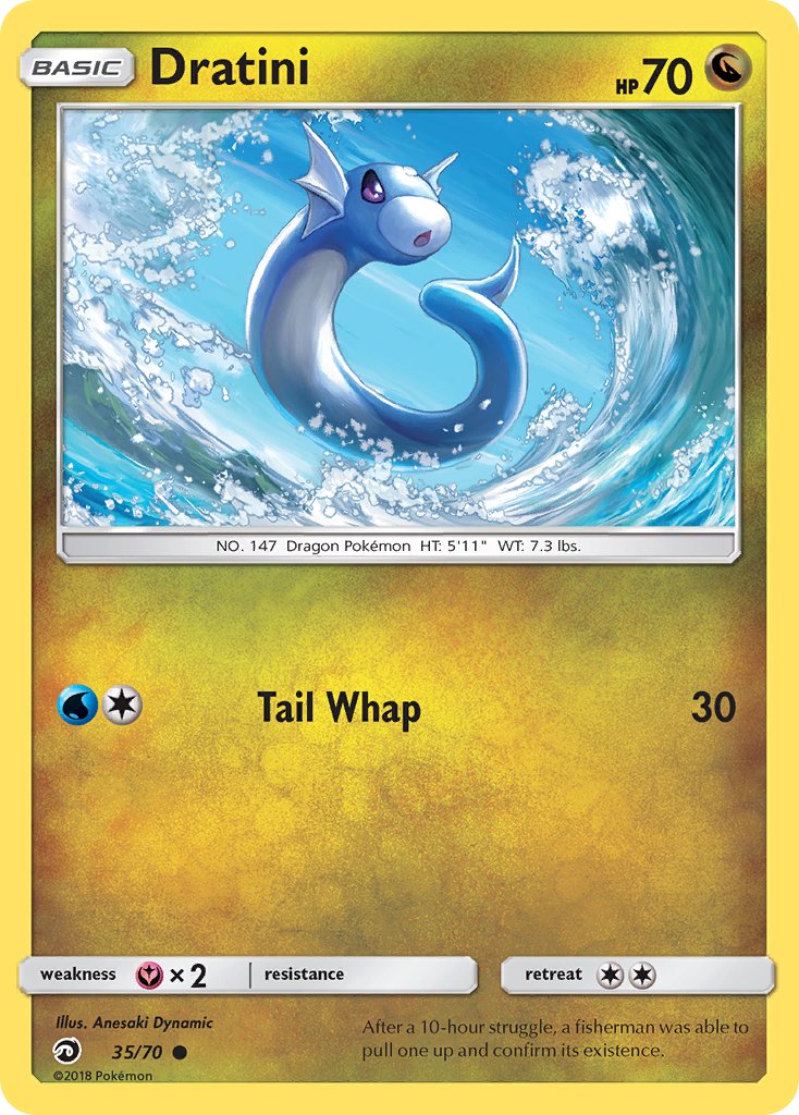 Dratini (35/70) [Sun & Moon: Dragon Majesty] - Dark Crystal Cards