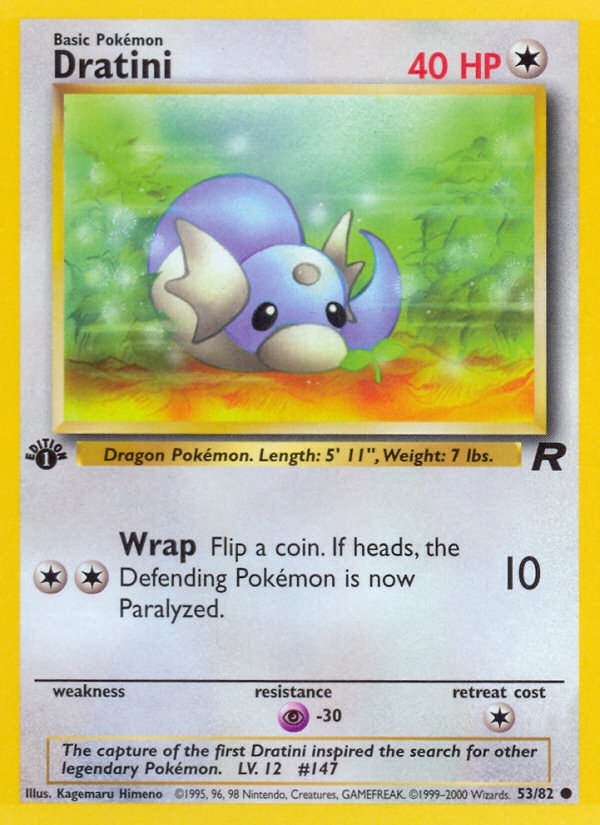 Dratini (53/82) [Team Rocket 1st Edition] - Dark Crystal Cards