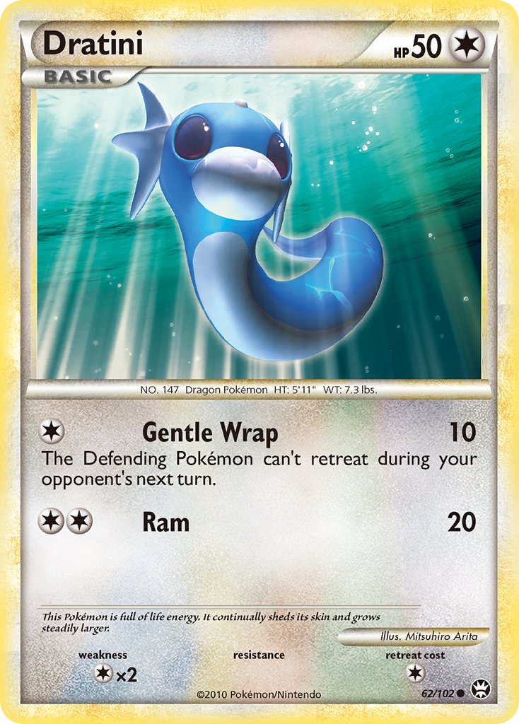 Dratini (62/102) [HeartGold & SoulSilver: Triumphant] - Dark Crystal Cards