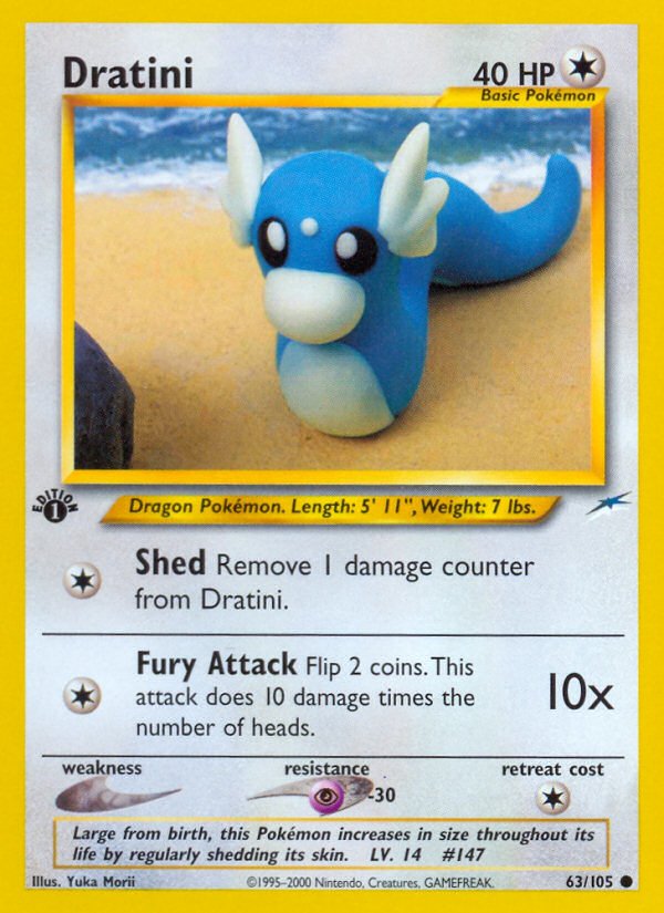 Dratini (63/105) [Neo Destiny 1st Edition] - Dark Crystal Cards