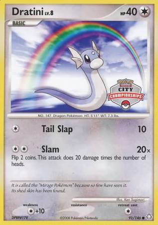 Dratini (91/146) (City Championship Promo) [Diamond & Pearl: Legends Awakened] - Dark Crystal Cards