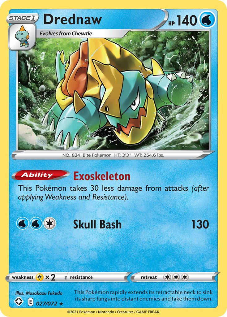 Drednaw (027/072) [Sword & Shield: Shining Fates] - Dark Crystal Cards