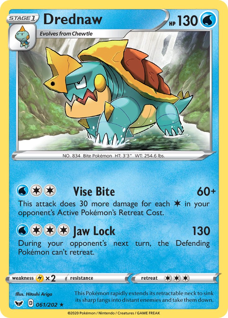Drednaw (061/202) [Sword & Shield: Base Set] - Dark Crystal Cards