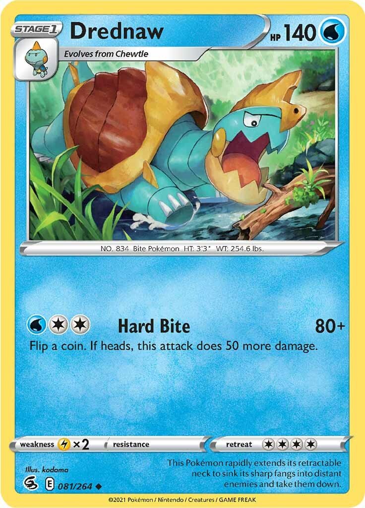 Drednaw (081/264) [Sword & Shield: Fusion Strike] - Dark Crystal Cards