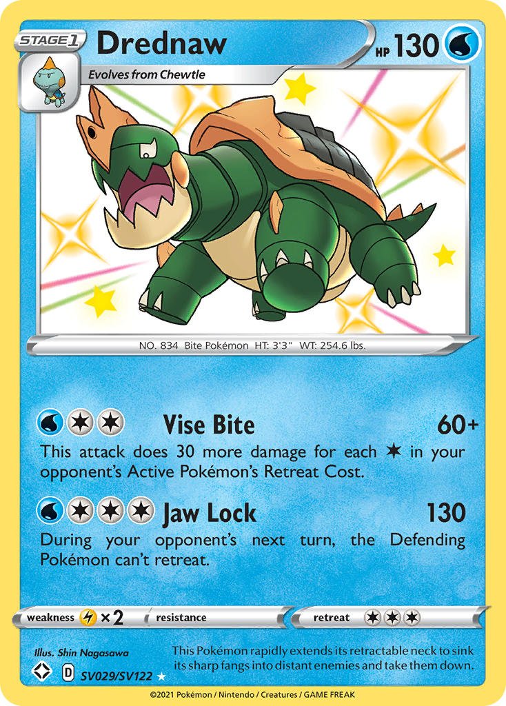 Drednaw (SV029/SV122) [Sword & Shield: Shining Fates] - Dark Crystal Cards