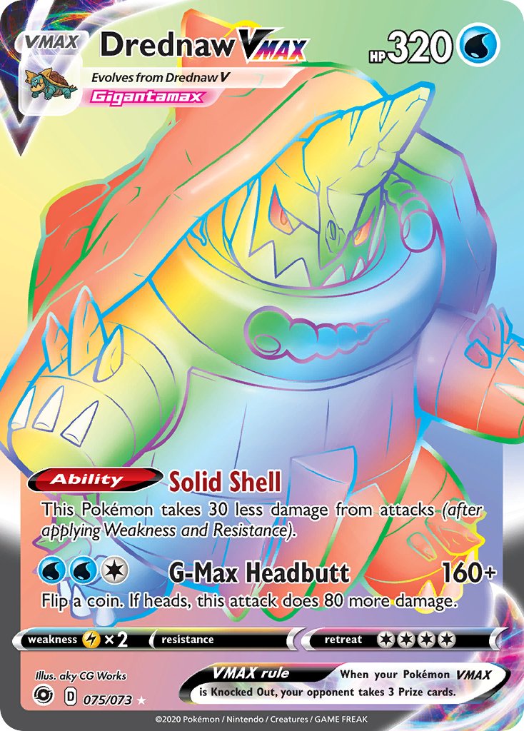 Drednaw VMAX (075/073) [Sword & Shield: Champion's Path] - Dark Crystal Cards