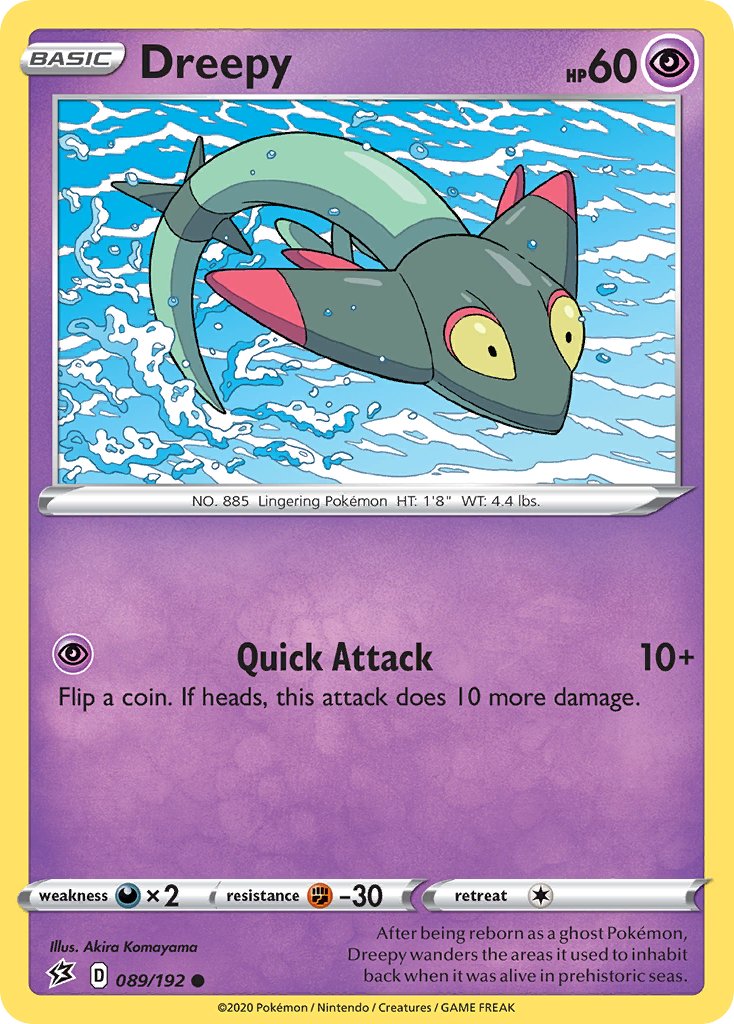 Dreepy (089/192) [Sword & Shield: Rebel Clash] - Dark Crystal Cards