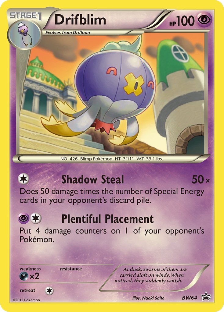 Drifblim (BW64) [Black & White: Black Star Promos] - Dark Crystal Cards