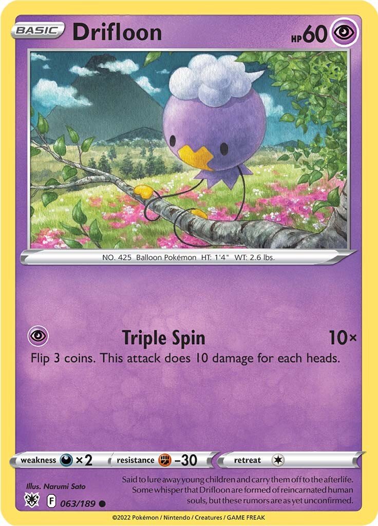 Drifloon (063/189) [Sword & Shield: Astral Radiance] - Dark Crystal Cards