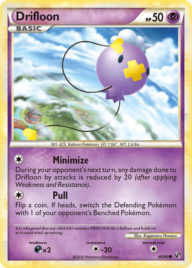 Drifloon (46/90) [HeartGold & SoulSilver: Undaunted] - Dark Crystal Cards