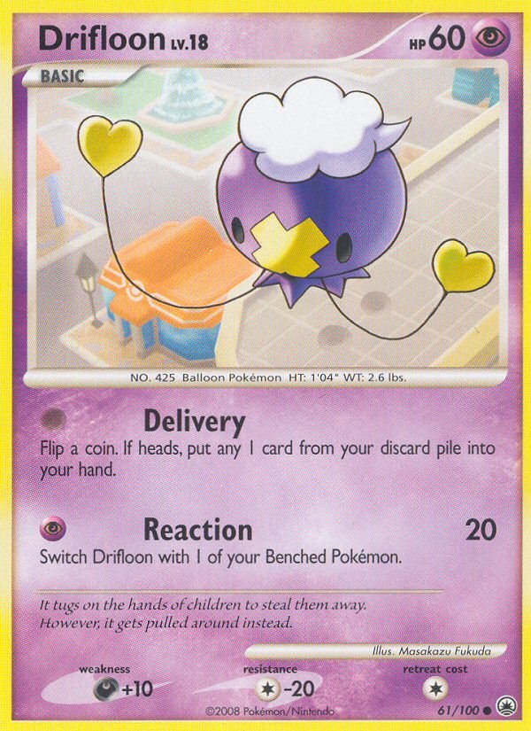 Drifloon (61/100) [Diamond & Pearl: Majestic Dawn] - Dark Crystal Cards