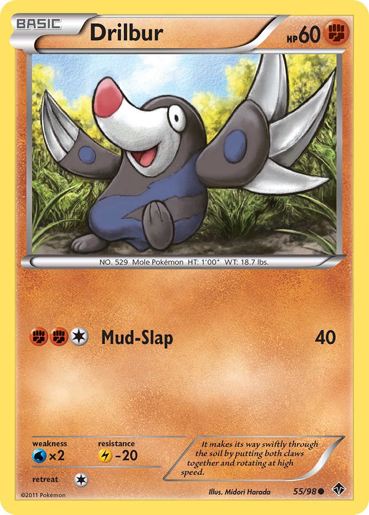 Drilbur (55/98) [Black & White: Emerging Powers] - Dark Crystal Cards