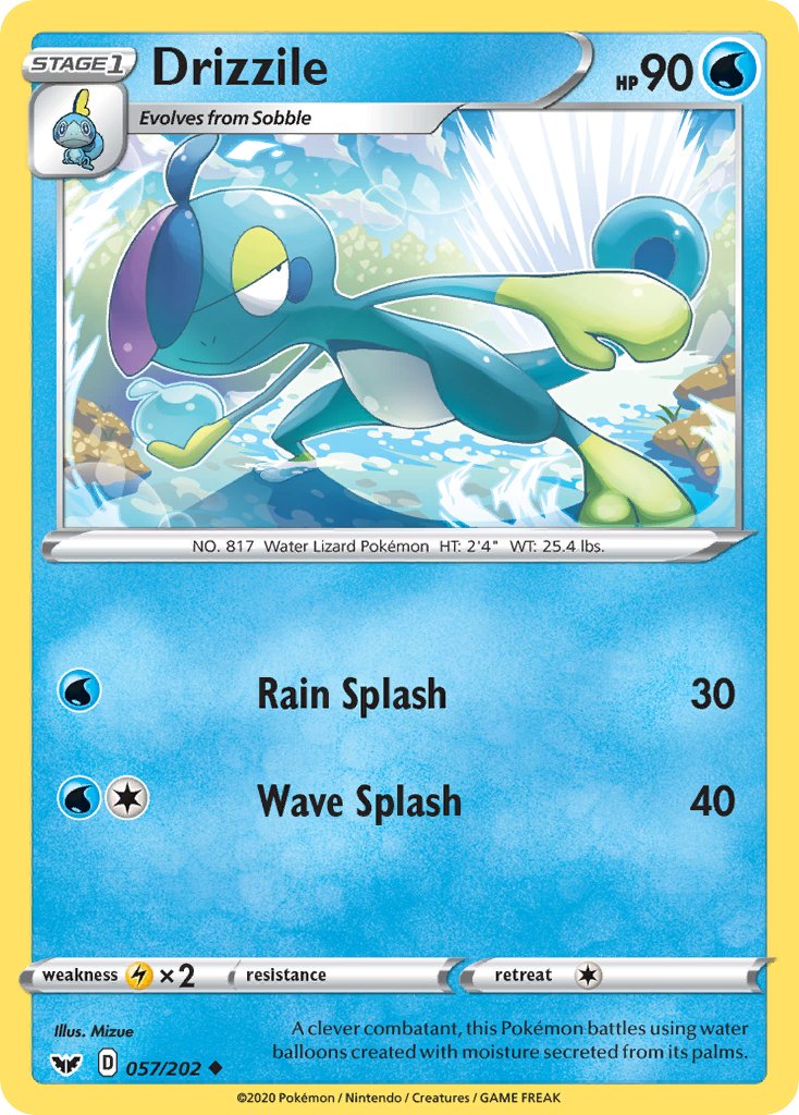 Drizzile (057/202) [Sword & Shield: Base Set] - Dark Crystal Cards