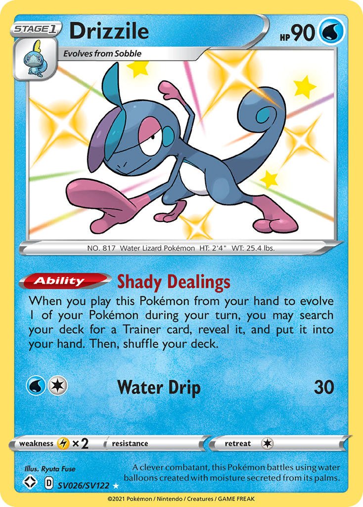 Drizzile (SV026/SV122) [Sword & Shield: Shining Fates] - Dark Crystal Cards