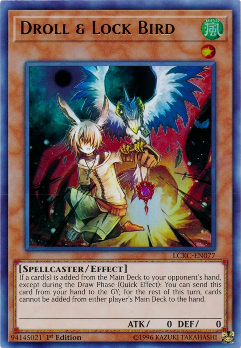 Droll & Lock Bird [LCKC - EN077] Ultra Rare - Dark Crystal Cards