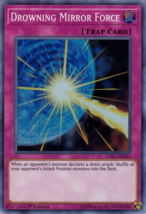 Drowning Mirror Force [DASA - EN045] Super Rare - Dark Crystal Cards