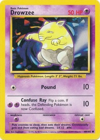 Drowzee (49/102) [Base Set Unlimited] - Dark Crystal Cards
