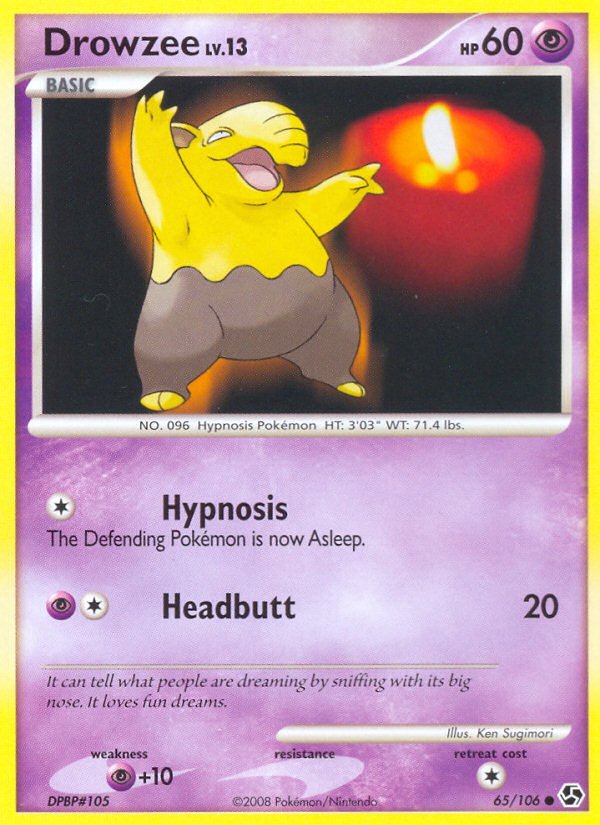 Drowzee (65/106) [Diamond & Pearl: Great Encounters] - Dark Crystal Cards